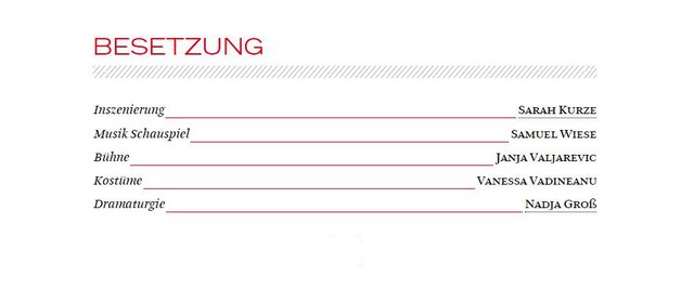 Besetzung